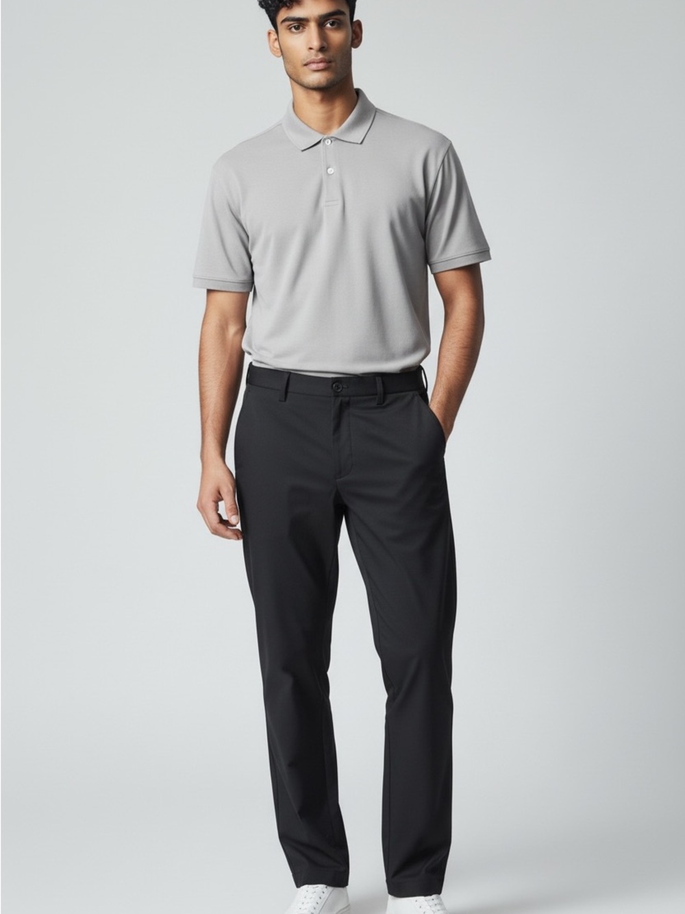 all in motion Black Slim Stretch Chinos